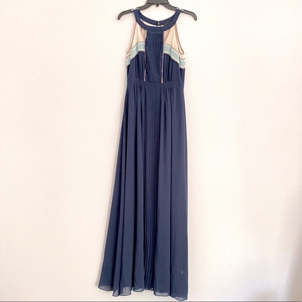Fable Formal Navy Blue Maxi Dress